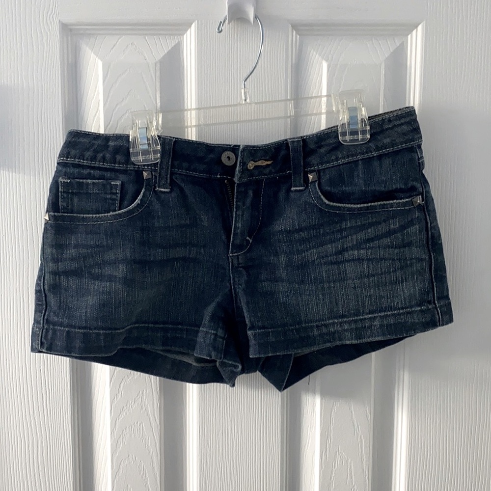 Charlotte Russ denim booty shorts